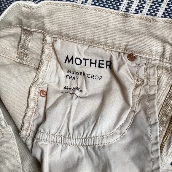 Mother Inside Crop Fray Blow by Blow khaki jeans - Picture 7 of 7